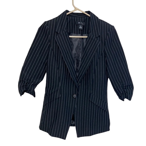 BCX l Pin Striped Fitted Blazer Size XS - Picture 1 of 8